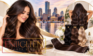 weft hair extensions in Boston 